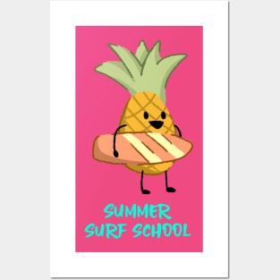 Cute Pineapple Summer Posters and Art